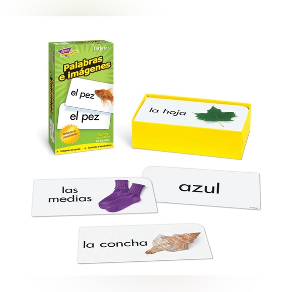 Palabras e imágenes (Spanish) Skill Drill Flash Cards NEW - Picture 2 of 4